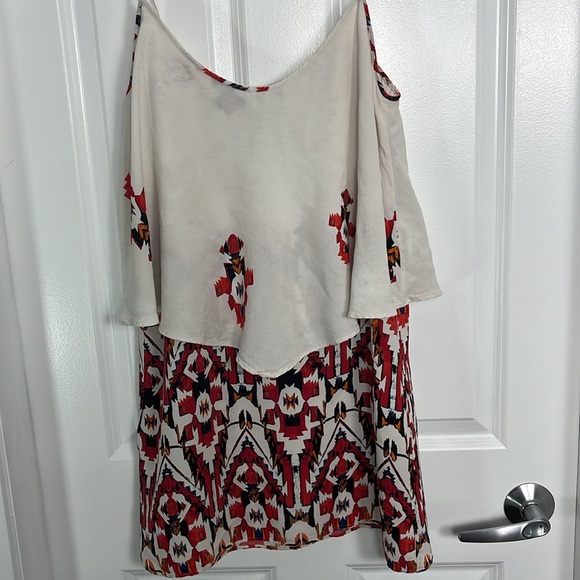 Zara Red and White Tribal Top | Size M - Picture 5 of 6
